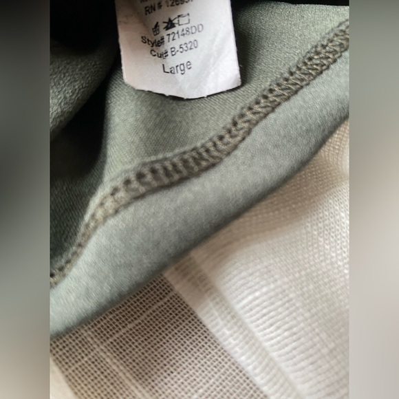 Pinkblush olive green ruffled sleeve fitted maternity dress - Picture 6 of 6